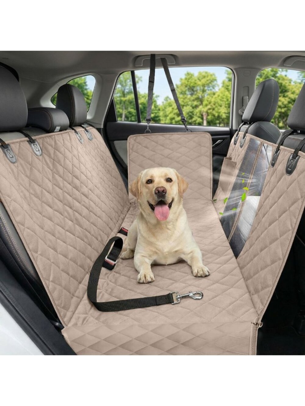 Waterproof Heavy Duty Dog Car Seat Cover, Anti-Scratch Nonslip Hammock for SUV